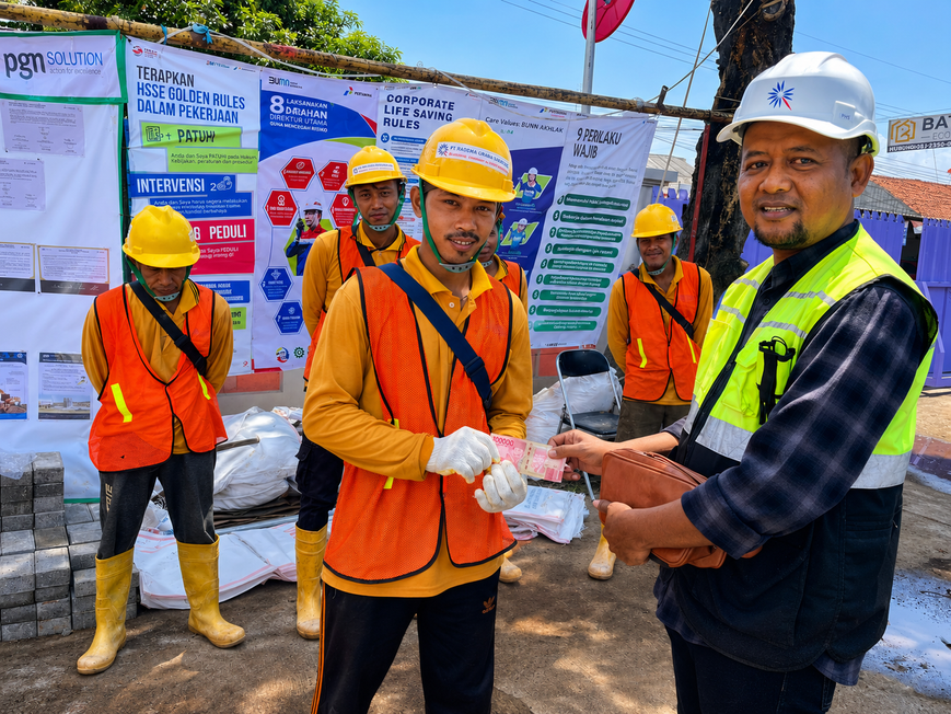 PT. Radema Graha Sarana piping project on site