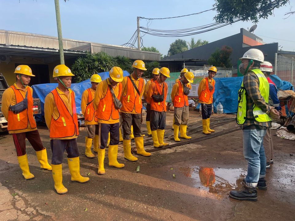 PT. Radema Graha Sarana piping project on site